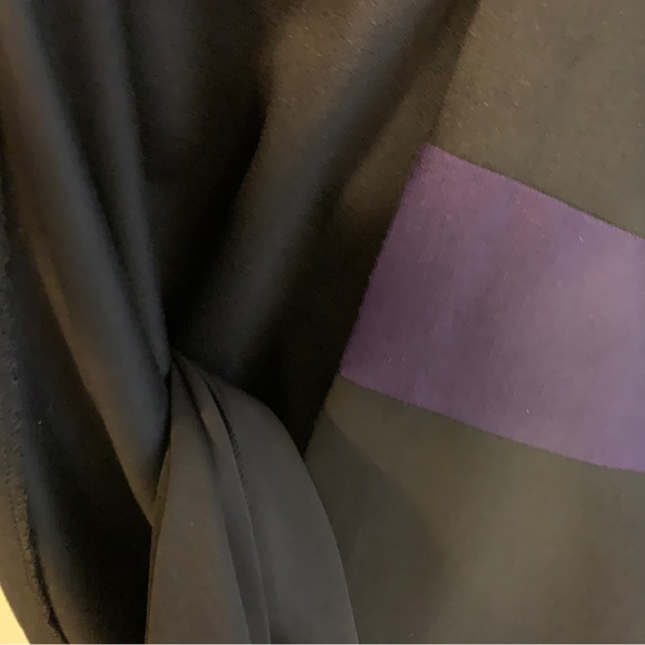 Liz Clairborne Dress Black and Purple size 8 - Picture 5 of 8